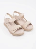 Beige classic women's sandals