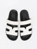 Comfortable White Platform Slides