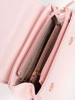 Light Pink Small Handbag with Gold Accents