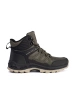 Men's green-black trekking shoes