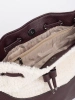 Cozy Dark Brown Sherpa Fur Bag