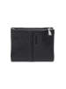 Small black women's wallet made of eco-leather