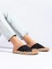 Big Star Black Espadrille Slides