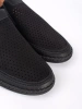 Black Perforated Classic Shoes