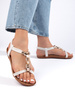White Lightweight Flat Sandals