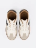 Beige platform sneakers