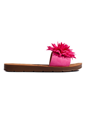 Fuchsia Floral Slip-Ons