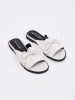 White flat bow slides
