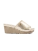 Women's Gold Wedge Sandals