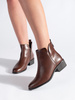 Sergio Leone Cozy Low-Cut Brown Booties