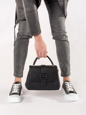 Small black bag with gold elements
