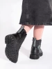 Cozy Black Lace-Up Ankle Boots with Warm Lining