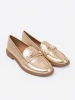 Golden Stylish Women's Moccasins