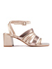 Sergio Leone Gold Strappy Sandals