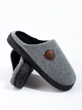 Męskie kapcie szare 