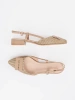 Taupe open-heeled sandals