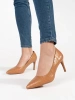 Caramel stiletto pumps