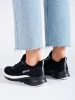 Czarne buty sportowe na grubej podeszwie BIG STAR LL274327