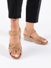 Camel Comfort Wedge Sandals