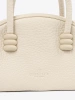 Small light beige bag with strap