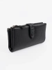 Black women's wallet with compartments