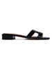 Timeless Black Chic Slides