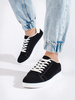 Black Suede Casual Sneakers