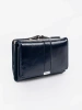 Women's Navy Faux Leather Wallet