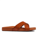 Charming Camel Slip-On Sandals with Wide Straps by Sergio Leone