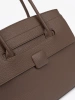 Textured Eco-Leather Shopper Bag