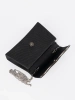 Small black chain strap bag
