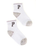 Children's White and Grey Socks