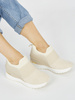 Light Beige Wedge Sneakers