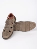 Men's Brown Perforated Loafers