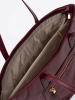 Burgundy bag with gold elements