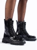 Lace-Up High Shaft Boots
