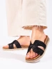 Comfy Black Slide Sandals by Potocki