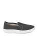 Simple Grey Slip-On Sneakers for Boys