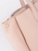 Pink Eco-Leather Shopper Bag