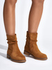 Chic Brown Cowboy Ankle Boots