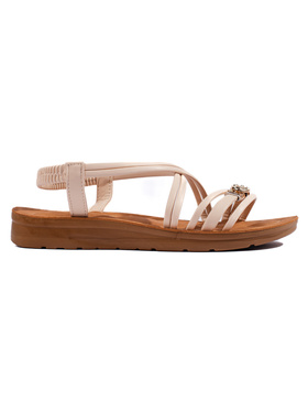Beige Chunky Sole Sandals