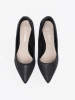 Black Suede Stiletto Pumps