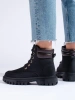 Trendy Black Hiking Boots