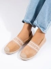 Suede Espadrilles in Beige by Vinceza