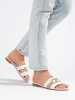 Elegant White Slip-On Sandals