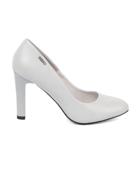 Grey Classic High-Heeled Pumps