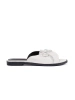 White flat bow slides
