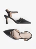 Black slingback heels