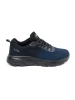 Navy blue and black men's shoes
