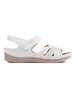 White Velcro Sandals